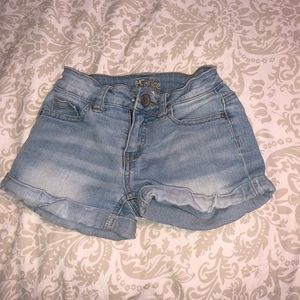 justice denim shorts
